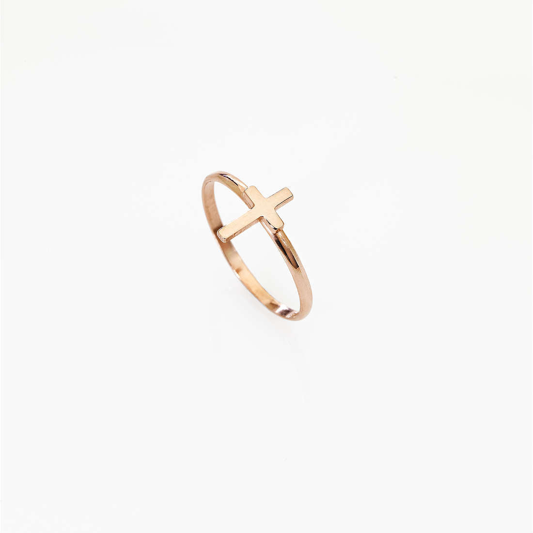 AMEN Náušnice Cross Rose Gold