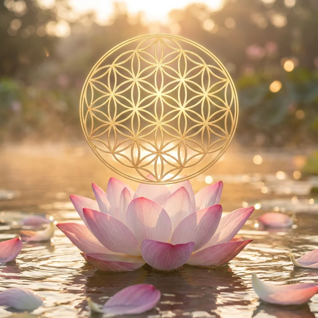 Květ života v lotosu